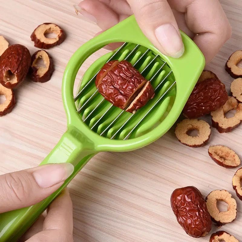 Egg Split Slicer, Stainless Steel Egg Cutter, Multifunction Egg Kiwi Date Divider Slicing Mold, Stainless Steel Wire for Home Kitchen Bar Egg Split Slicer, Stainless Steel Egg Cutter, Multifunction Egg Kiwi Date Divider Slicing Mold, Stainless Steel Wire for Home Kitchen Bar